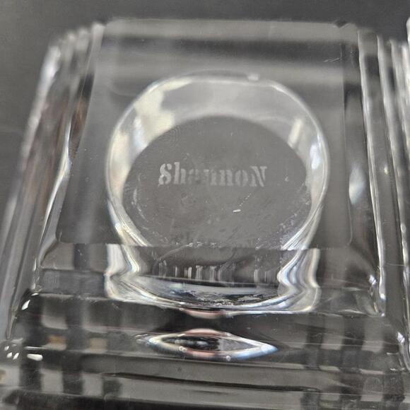 Art Deco Crystal Candle Shannon Crystal Designs of Ireland Pillar - Picture 8 of 14